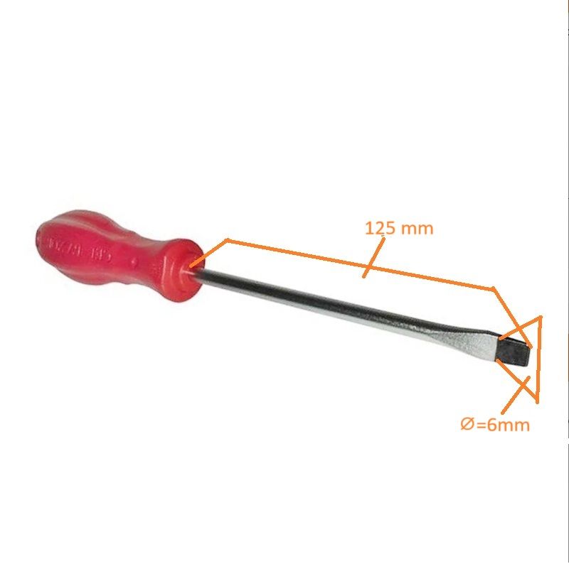 Düz Tornavida 6*125