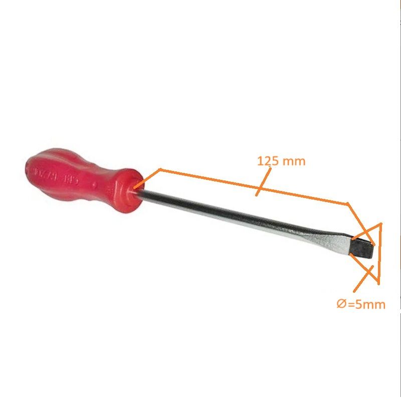 Düz Tornavida 5*125