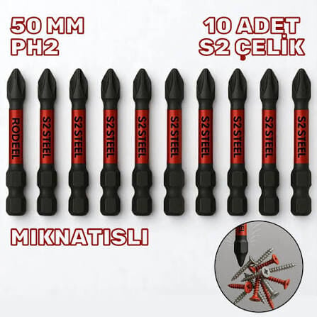 Bits Uç Impact Serisi Vidalama Ucu - Rodex 10adet