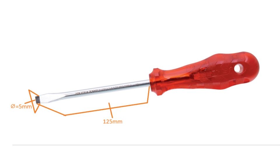 Düz Tornavida *125-İzeltaş Kraft 5*125