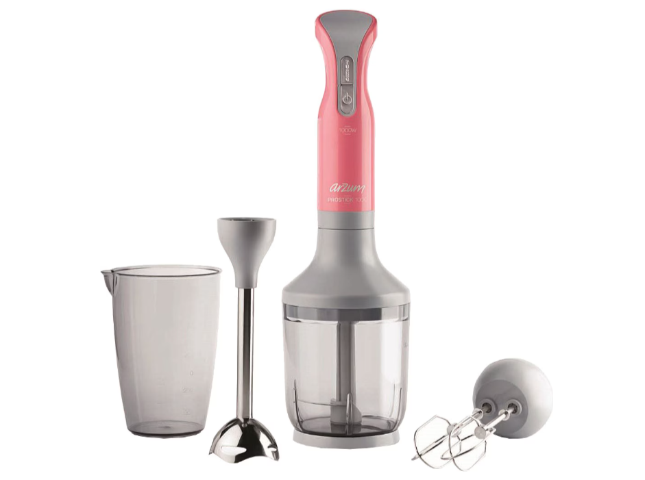 Arzum AR1016-AG Prostick 1000 W El Blender Seti Pembe