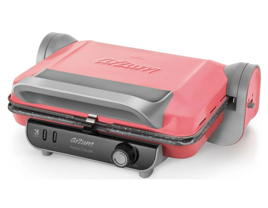 Arzum AR2013 Panini Color Mercan 1800 W Granit Tost Makinesi