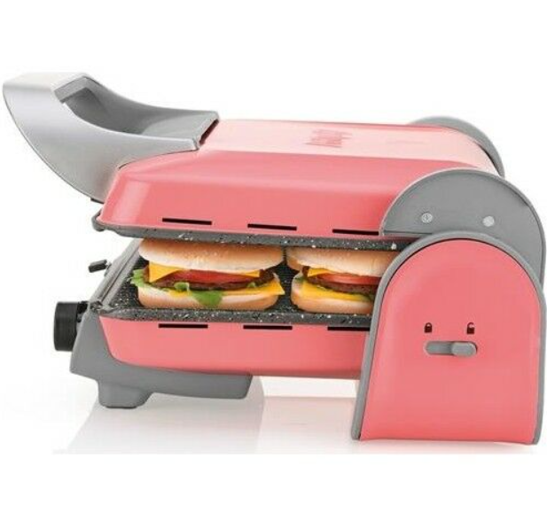 Arzum AR2013 Panini Color Mercan 1800 W Granit Tost Makinesi