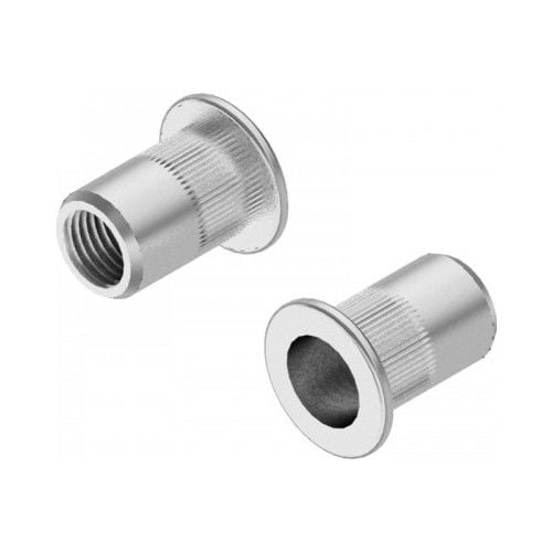 Somun Perçin Yuvarlak Flanşlı Tırtırlı Kafa 3-4-5-6-8-10-12 mm