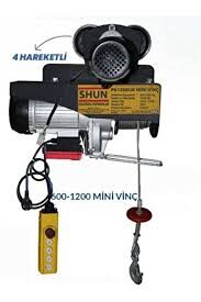 Shun Saryolu 600/1200 Kg Elektrikli Vinç 4 Hareketli