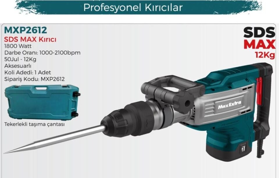 Max Extra 12 Kg Sds Max Kırıcı Mxp2612 1700w