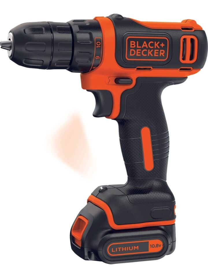 Black Decker BDCDD12BAFC 10.8V 1.5 Ah Li-Ion Darbesiz Şarjlı Vidalama