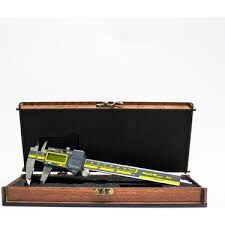Muva 150mm Dijital Kumpas Kahverengi Ahsap Kutu IP54
