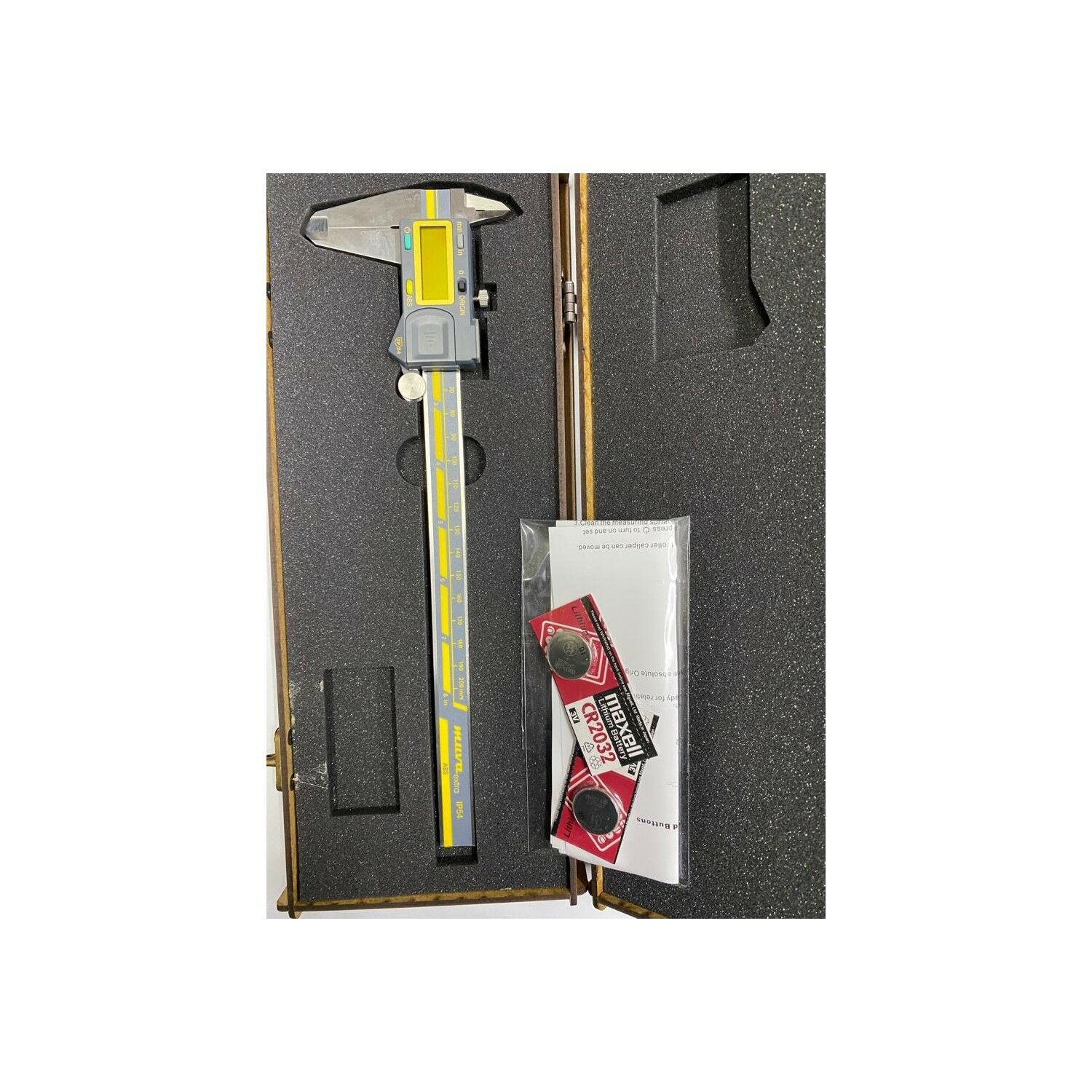 Muva 200 mm Dijital Kumpas Ahşap Kutulu MZ111-20 IP54