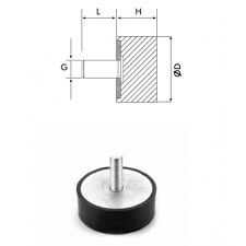 Tek Civatali Titresim Takozu 40*20