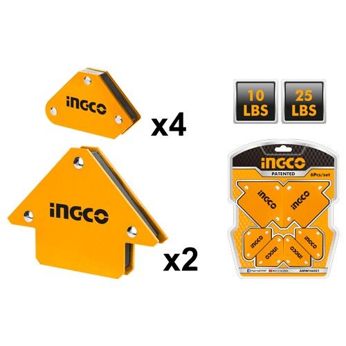 INGCO Manyetik Kaynak Tutucu (6 Parça)-AMWH6001
