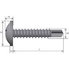 RYSB Seyrek Dişli Vida 4,8*19 [Özel Üretim ]