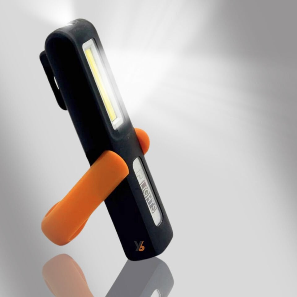 NT Lights Şarjlı LED Fener 10 W+300 Lümen NTLE7028