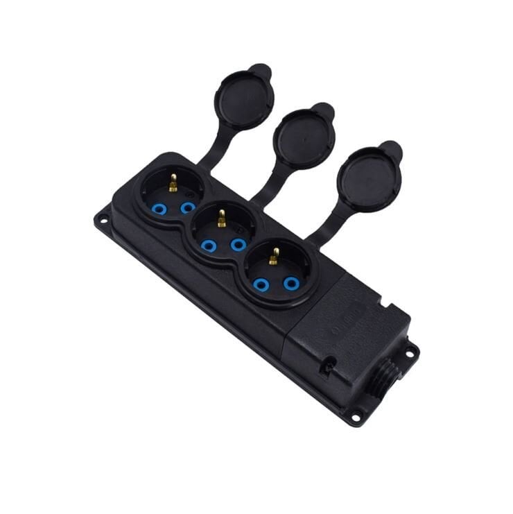 Kauçuk Üçlü Priz Monofaze