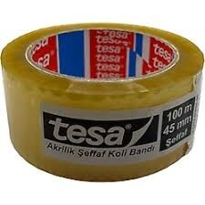 Tesa 4263 Doğal Kauçuk Koli Bandı Şeffaf 100m x 45 mm