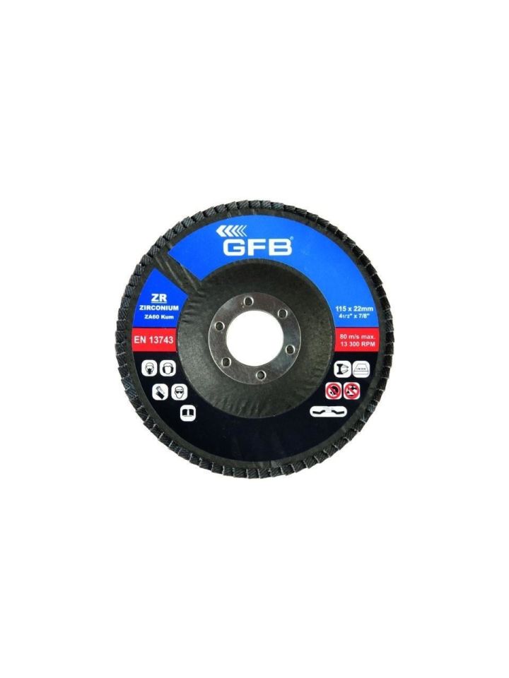 Flap Disk Zımpara 115mm Gfb 10 Adet Zirkonyum