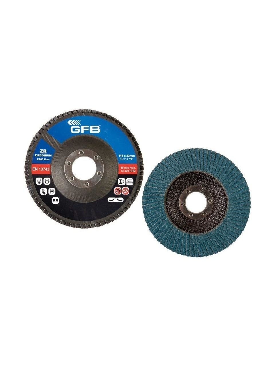 Flap Disk Zımpara 115mm Gfb 10 Adet Zirkonyum