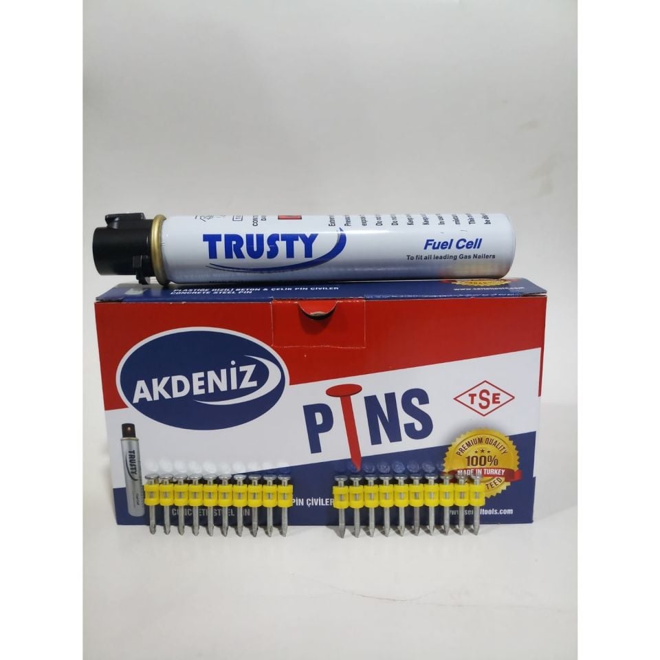 Akdeniz Çivisi 27mm +Gaz 1000 Adet