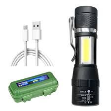 El Feneri Usb Şarjli Kutulu Kamp Feneri