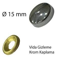 Vida Gizleme Kapagi Zamak 15mm