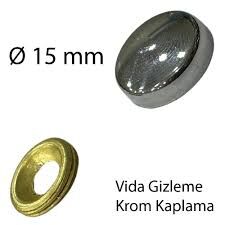 Vida Gizleme Kapağı Zamak 15mm