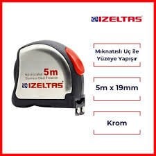İzeltaş Şerit Metre Krom 5 Metre