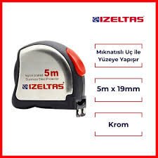 İzeltaş Şerit Metre Krom 5 Metre