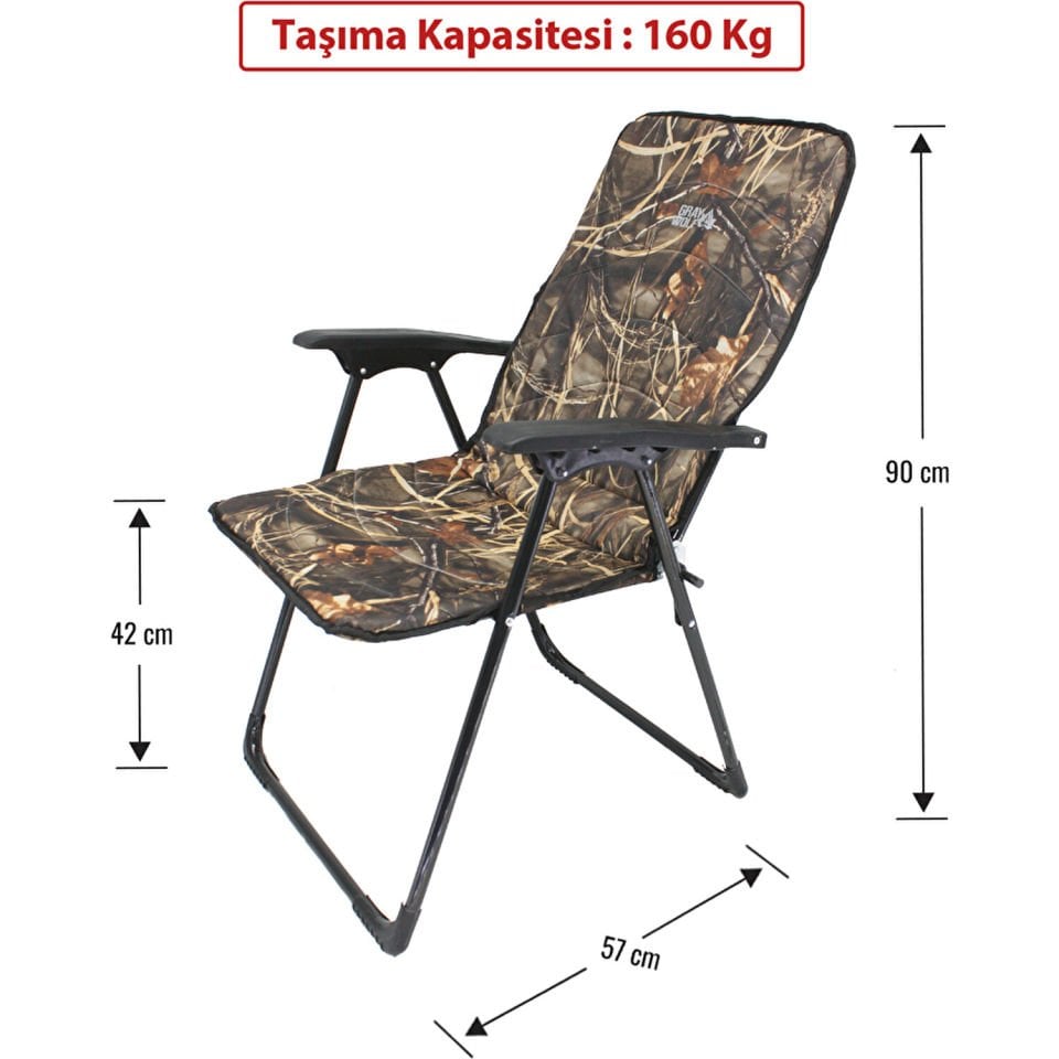Kollu Petli Kamp Sandalyesi 2'li
