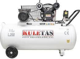 Kuletas 200 Litre Hava Kompresör 3 Hp