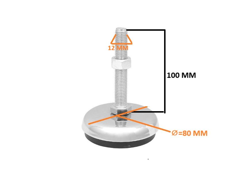 Makine Ayağı 80 MM 12x100