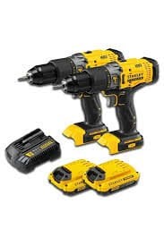 Stanley 18v SCD718D2K 2.0AH V20 Çift Akülü Darbeli Matkap