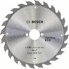 Bosch Optilin Eco 190x30 mm 24 Diş Daire Testere Bıçağı -2608644376