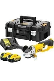 Dewalt DCG412M2-QW Sarjli Avuç Taslama 18V/4.0 Ah Li-Ion Çift Akü