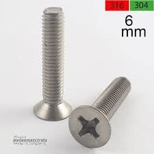 M6 Yildiz Havsa Basli (YHB) Metrik Vida 1000 Adet - M6x30