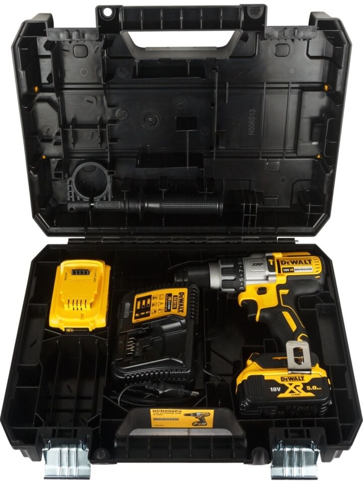 Dewalt DCD996P2 18V/5.0Ah Li-ion Çift Akülü Kömürsüz Darbeli Matkap