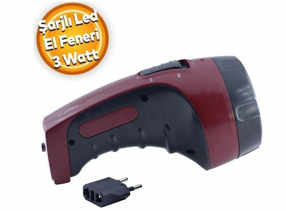 Led El Feneri Şarjlı Klaus 240 Lm 3W