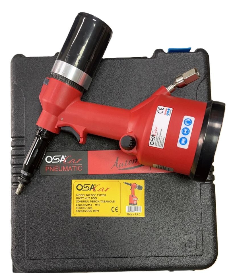 Osacar M3-12 Havalı Somun Perçin Makinesi
