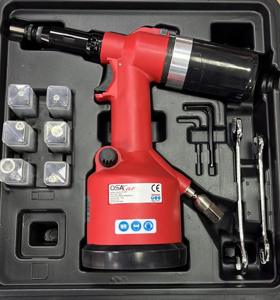 Osacar M3-12 Havalı Somun Perçin Makinesi