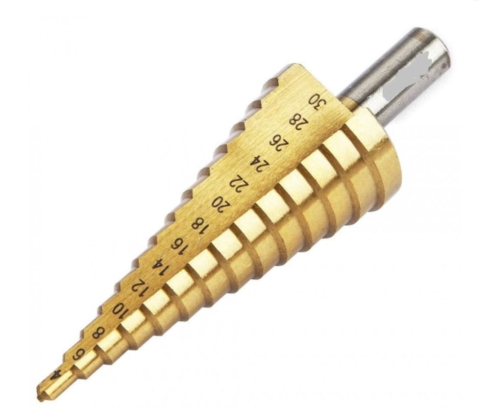 Kademeli Matkap Ucu 4-30 Mm Sarı Titanyum Kozalak Panç