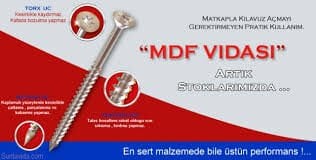 Mdf Vidasi 3,5 ve 4mm - 50 mm 500adet