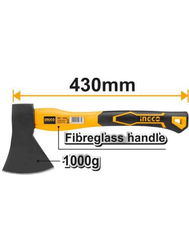 İngco Fiberglass Saplı Balta 1000g Hax02010008