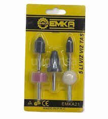 Emka 5 Parça Mini Kalipçi Taslama Seti Uç Vizviz Seti