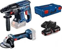 Bosch Gbh 180-LI + GWS 180 Li Akülü Kırıcı Delici ve Taşlama Seti 2'li 18 Volt Box
