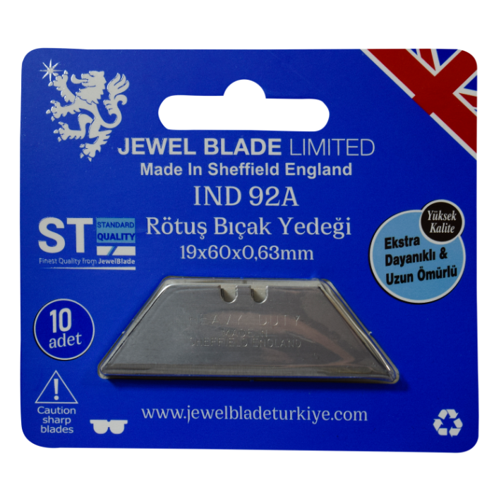 Jewel Blade Halı Bıçak Yedeği Ind-92B Blister 5 Adet