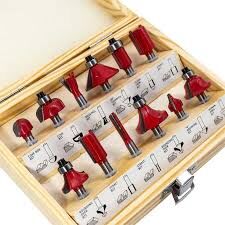 Freze Uç Seti 12 Parça 6 mm Sap-Ahsap Kutulu