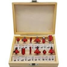 Freze Uç Seti 12 Parça 6 mm Sap-Ahsap Kutulu