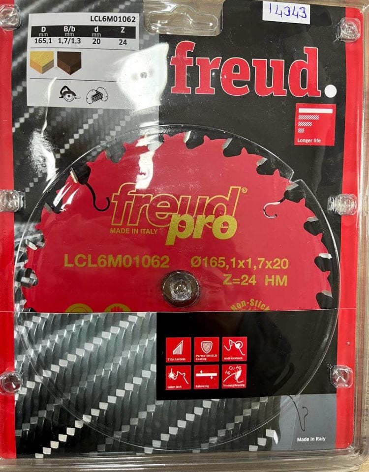 Freud  Ahşap Testere Bıçağı 165,1*1,7*20 Z24
