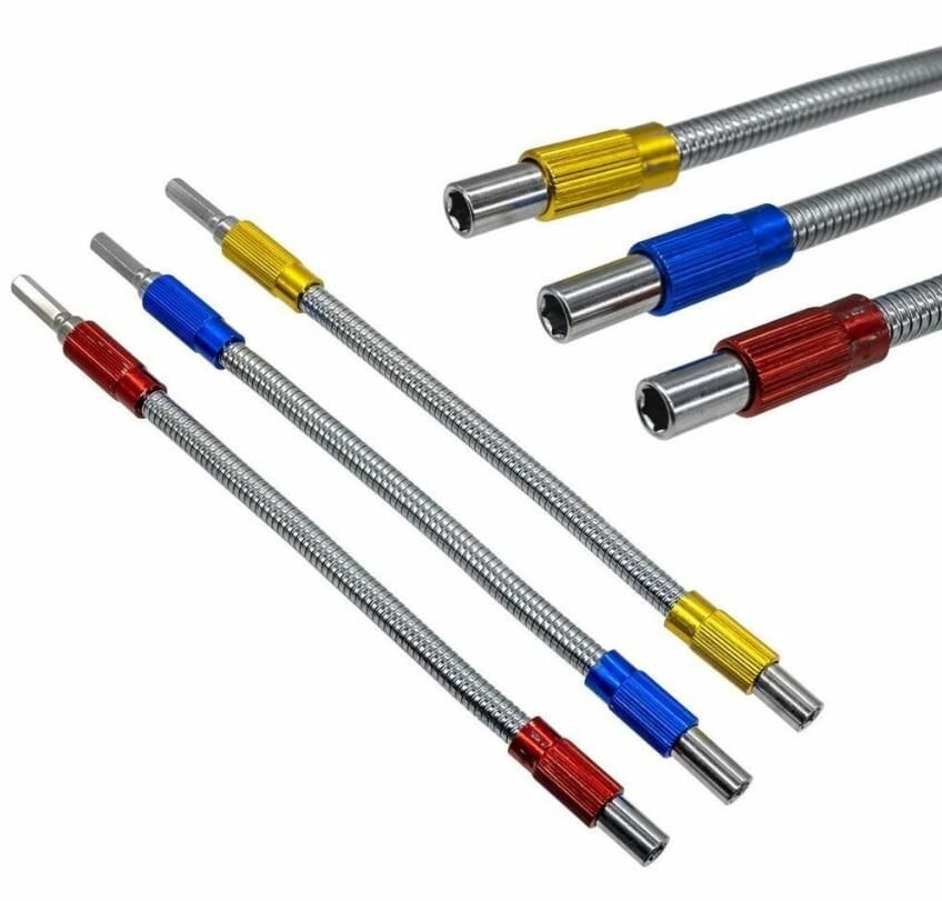 Metal Gövdeli  Esnek Mıknatıslı Bits Uç Tutucu Uzatma 1/4