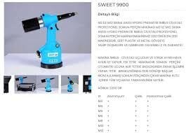 Sweet 9900 M3-12 Havalı Somun Perçin Makinesi